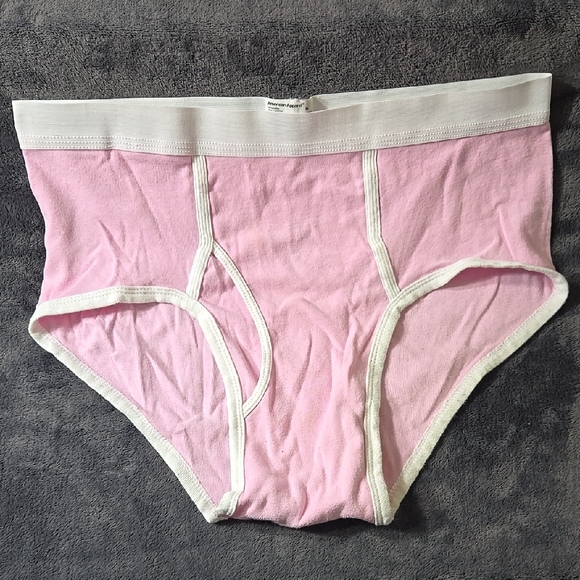 American Apparel Pink and White Briefs - Picture 1 of 3